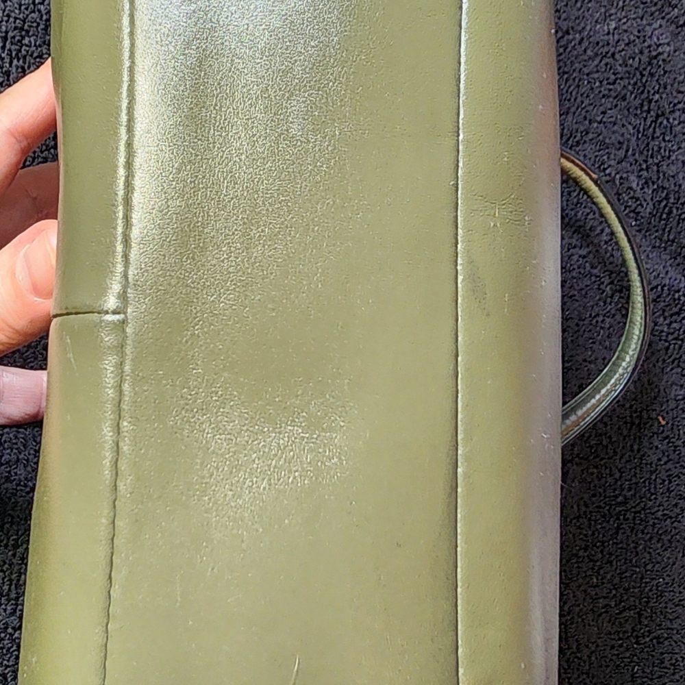PRAIRIE SATCHEL (COACH F56818) Sage Green/DARK GUNMETAL EUC - Picture 9 of 16